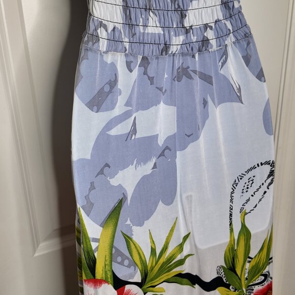 Hibiscus flower Y2K swim suit cover up halter dress Size M - Picture 4 of 12